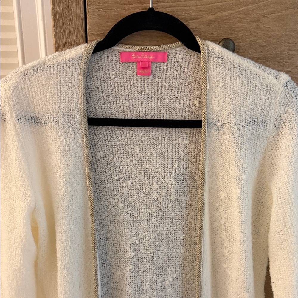 Lilly Pulitzer - Cream, White & Gold Sweater - Picture 3 of 4